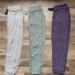 lululemon athletica Women's Joggers - Gray, Green, and Purple